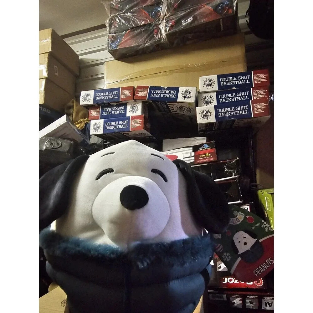 Squishmallows Peanuts Christmas Holiday Snoopy in Puffer Jacket 8